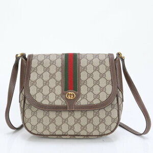 Gucci GG Supreme Sherry Leather Crossbody Bag